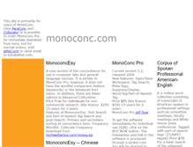 Tablet Screenshot of monoconc.com
